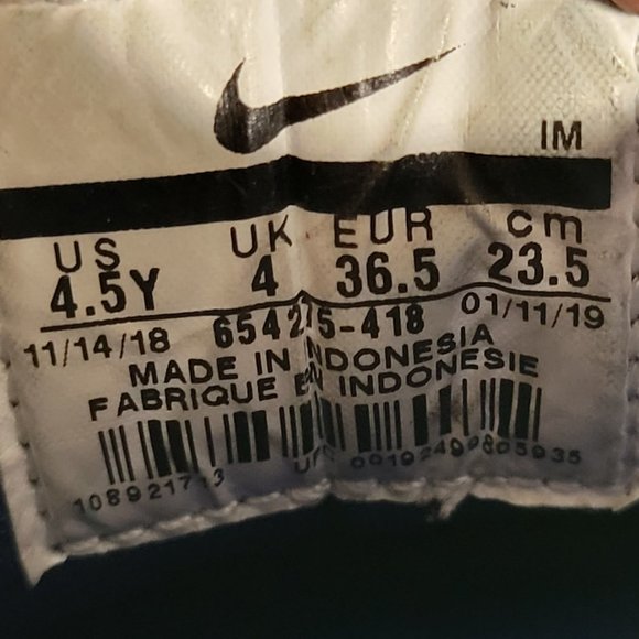 Nike Hurache Run 'Blue' (GS) - Women's 6 / Youth 4.5Y - Picture 7 of 8